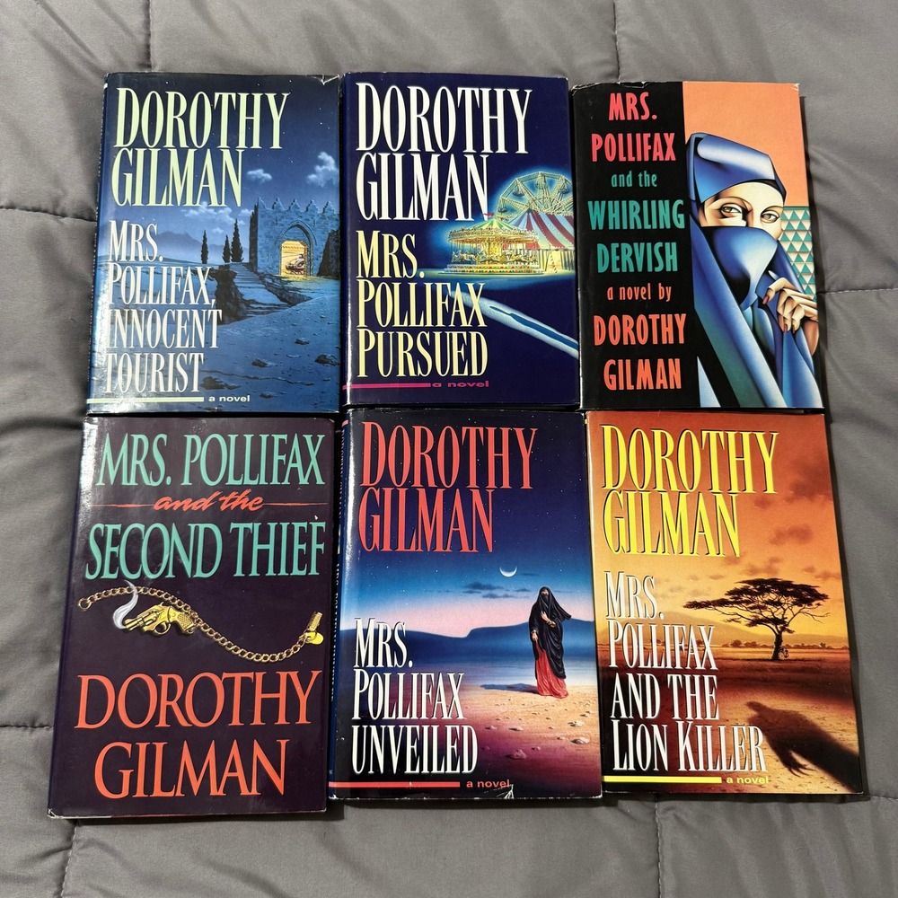 Dorothy Gilman Mrs Pollifax Mystery Series Lot of 6 Paperback Books Spy Thriller - Picture 2 of 9